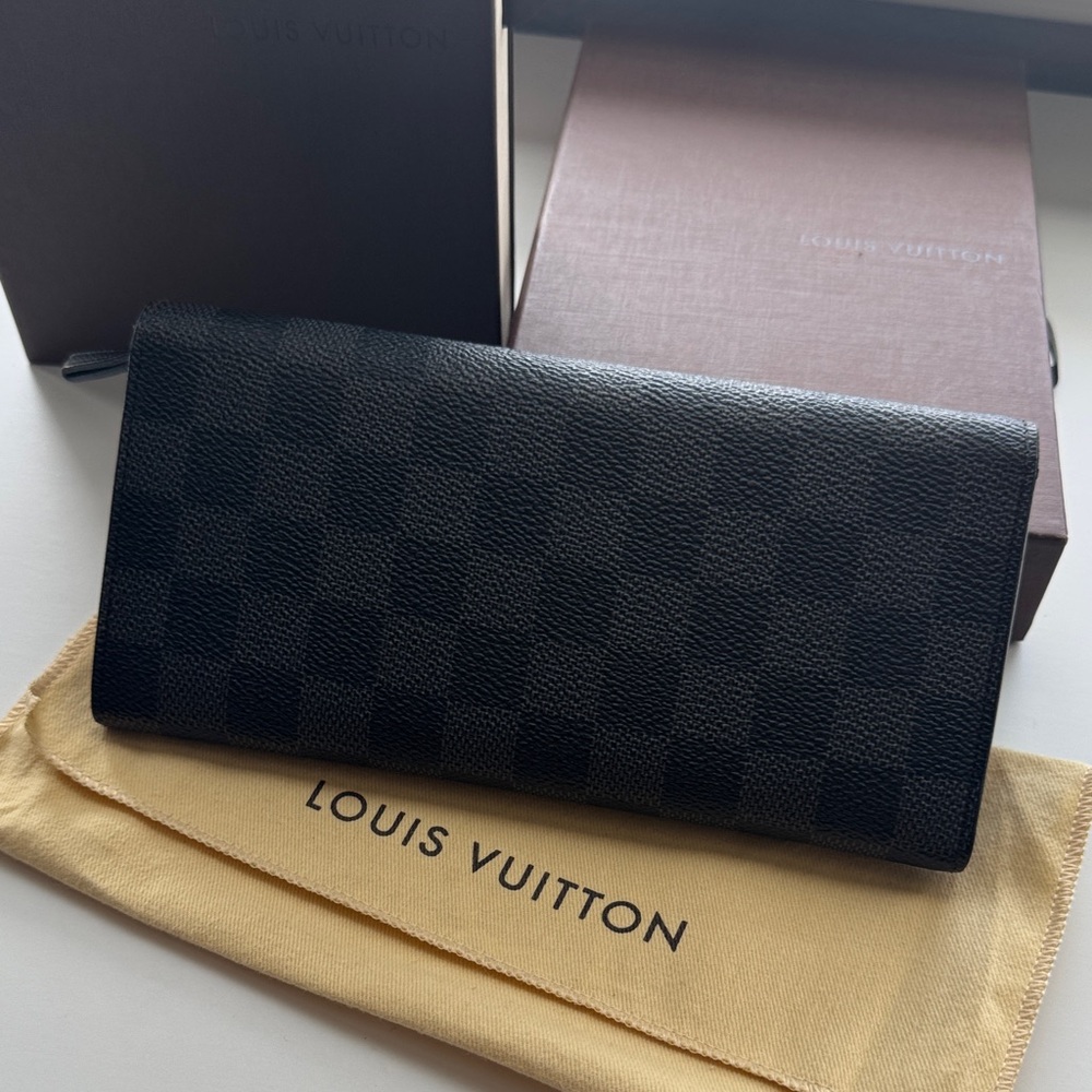 Louis Vuitton Damier Graphite Portefeuille Long Modulable Bifold Wallet - Picture 6 of 8